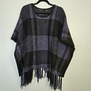 Knit poncho | Cyrus | Size S-M